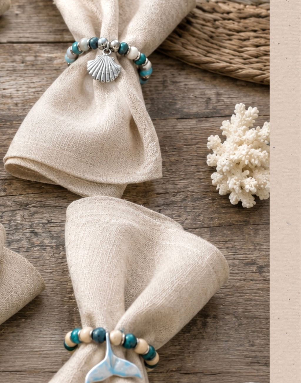 Ocean Whisper Napkin Rings