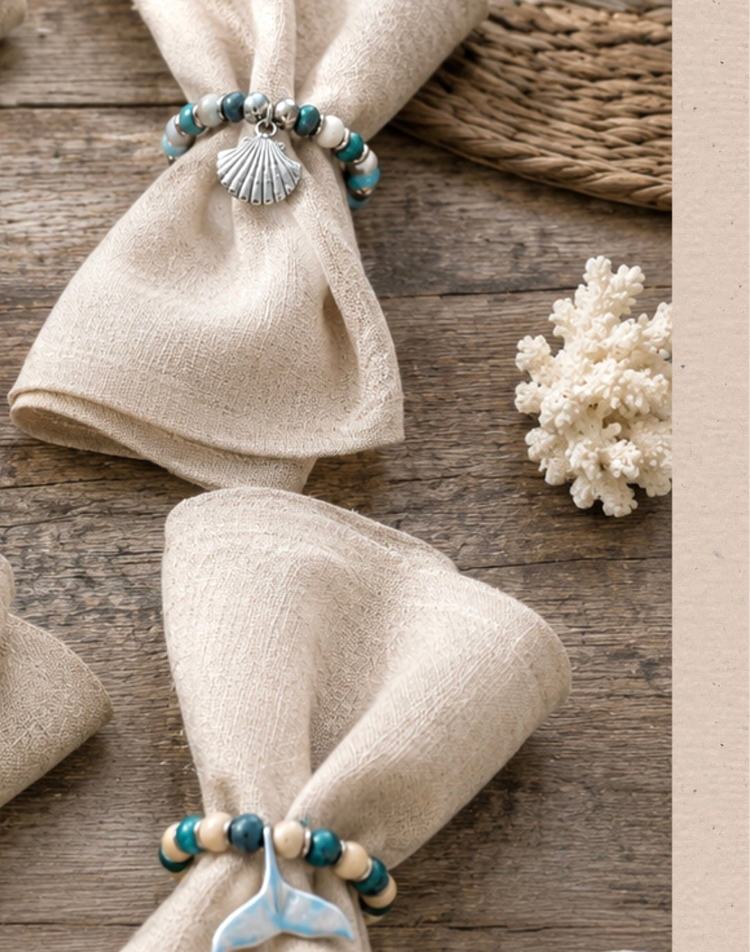 Ocean Whisper Napkin Rings