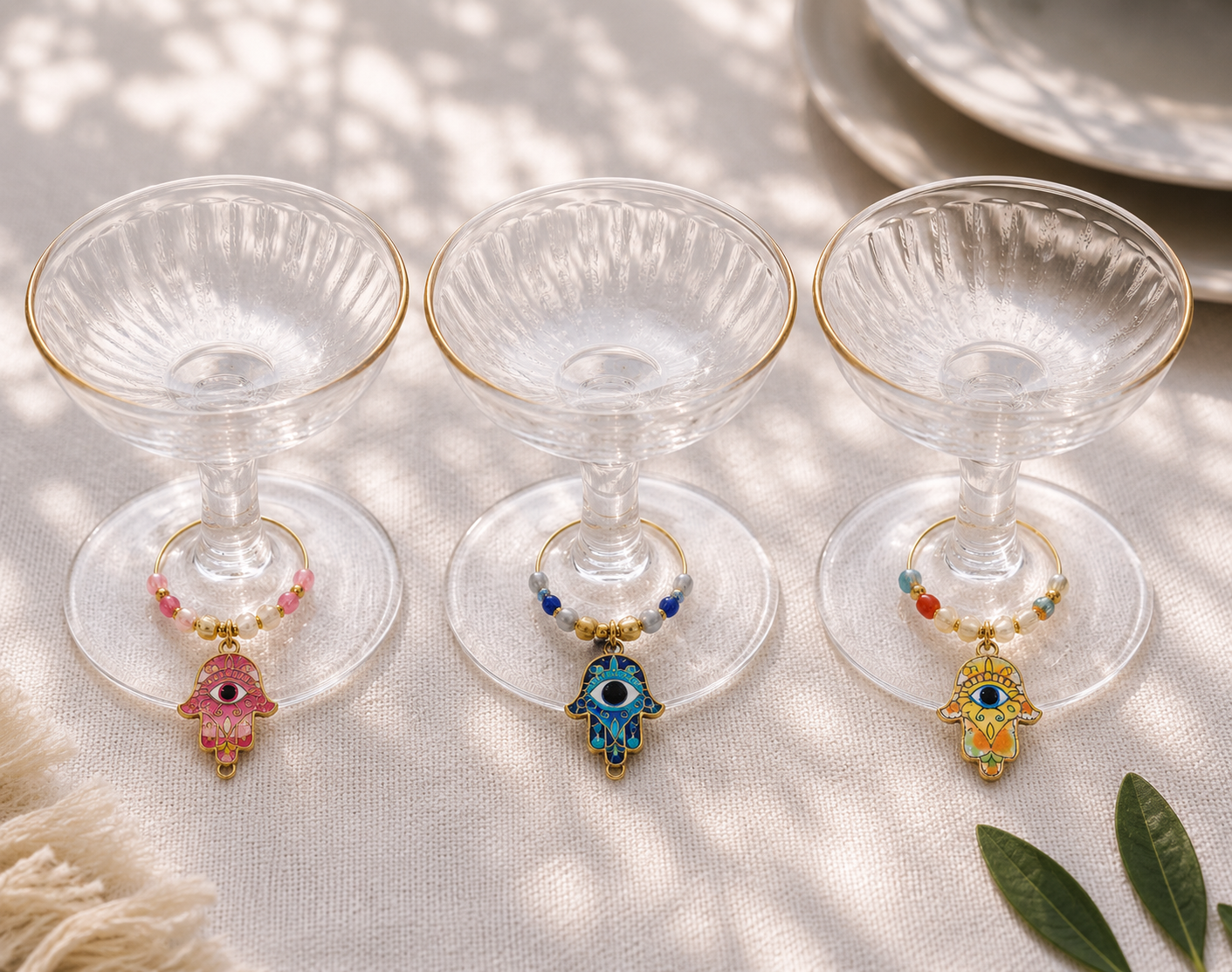 The Bold Wine Glass Charms