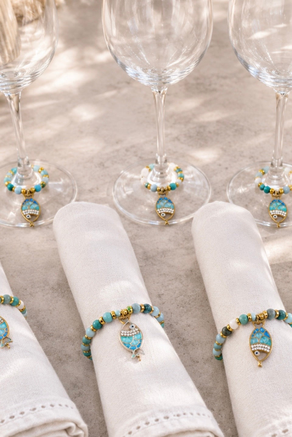 Turquoise Tide Napkin Rings
