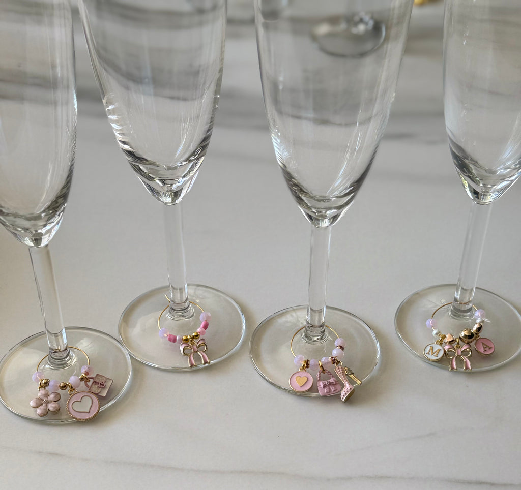 Bachelorette Party Wine Glass Charms 💍set of 10